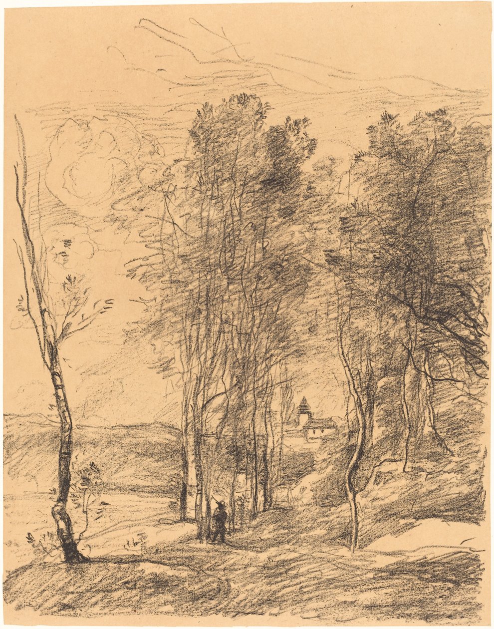 برج الجرس للقديس نيكولاس ليز أراس Le Clocher de St. Nicolas-Lez-Arras، 1871. بواسطة جان بابتيست كميل كوروت