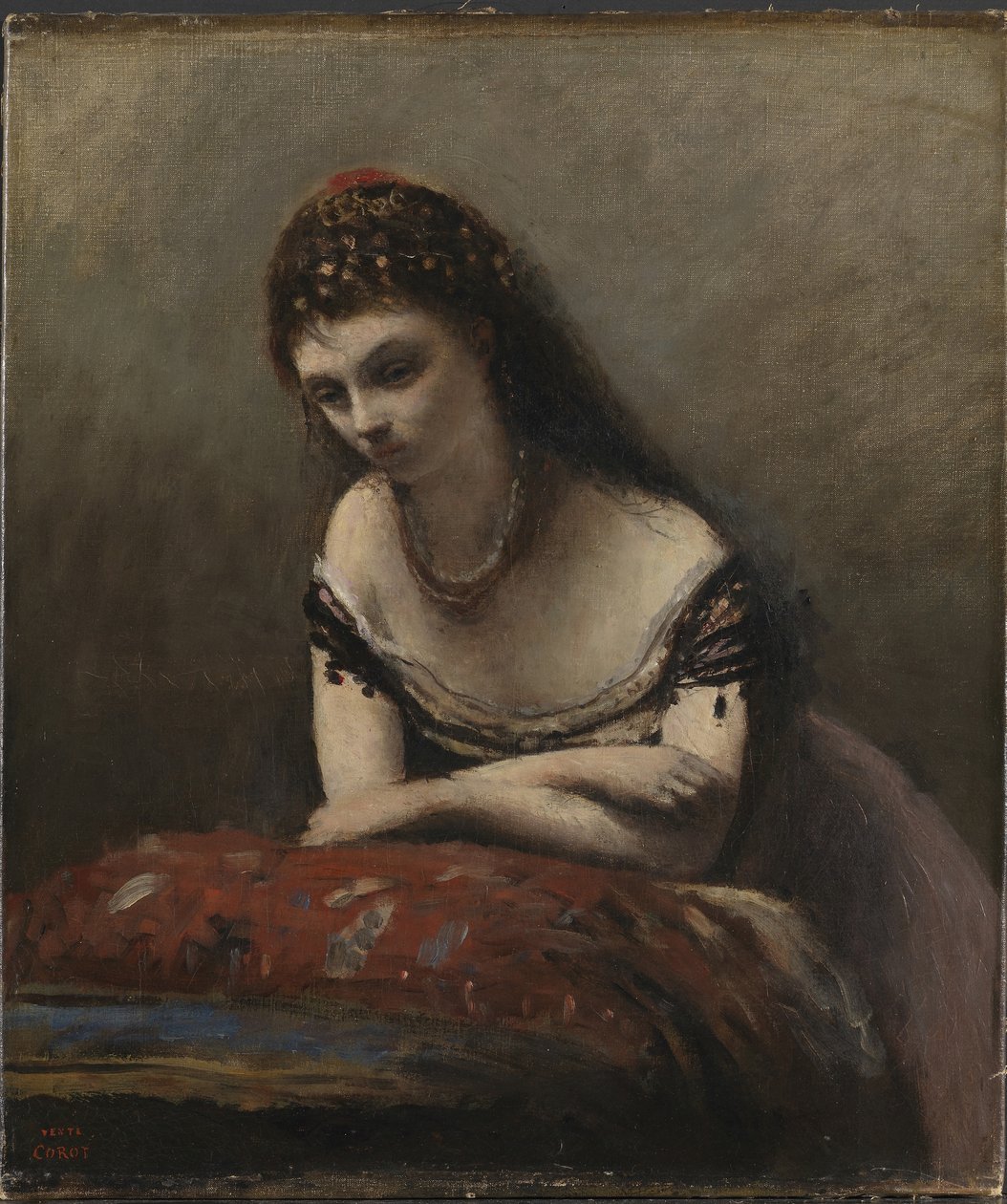 الفتاة الغجرية ، 1870-1871. بواسطة جان بابتيست كميل كوروت