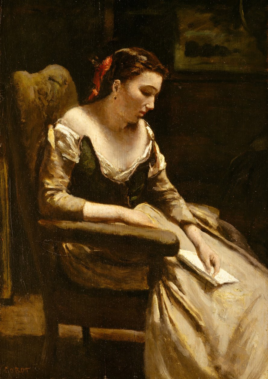 الرسالة ، كاليفورنيا. 1865. بواسطة جان بابتيست كميل كوروت