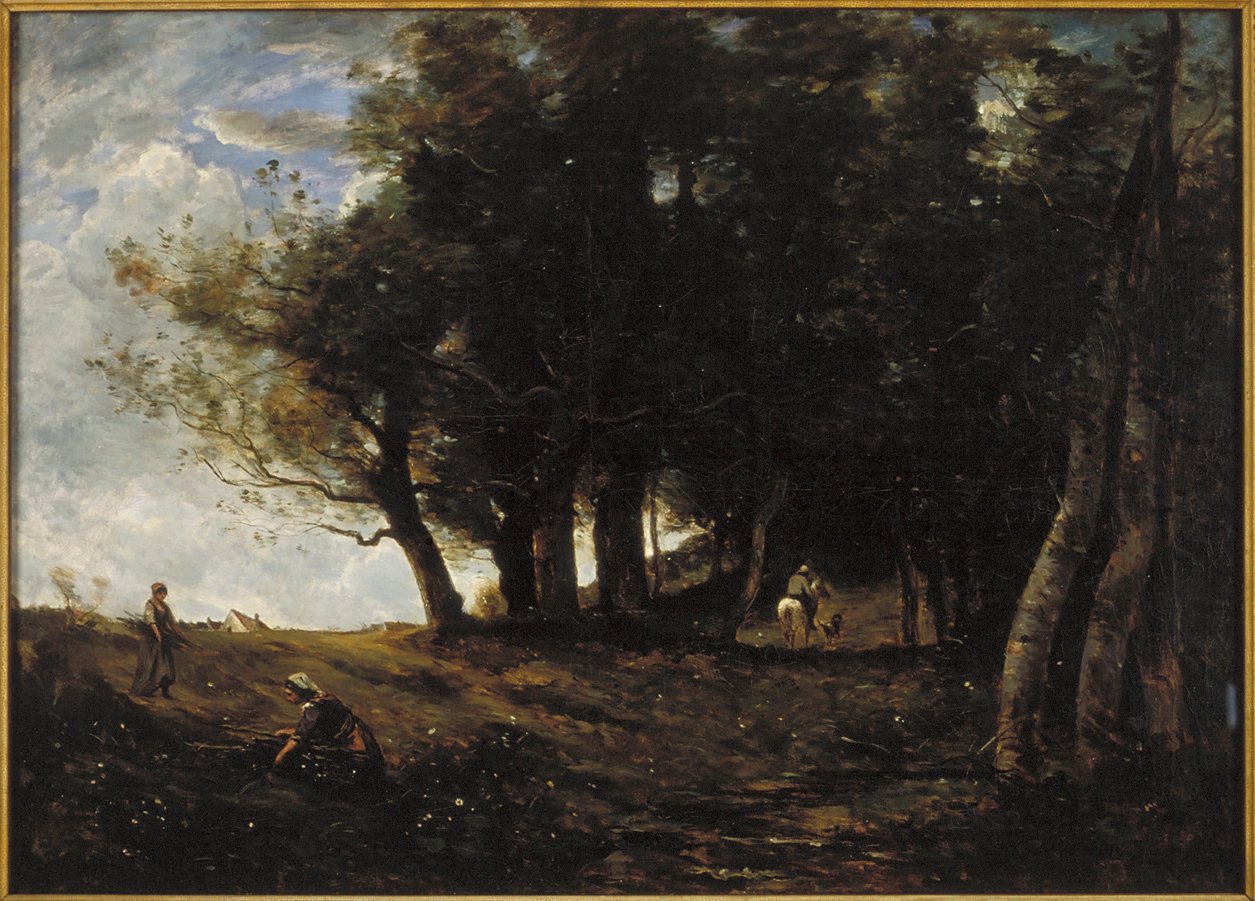 "The Wood Gatherers" ، ١٨٧٥. بواسطة جان بابتيست كميل كوروت