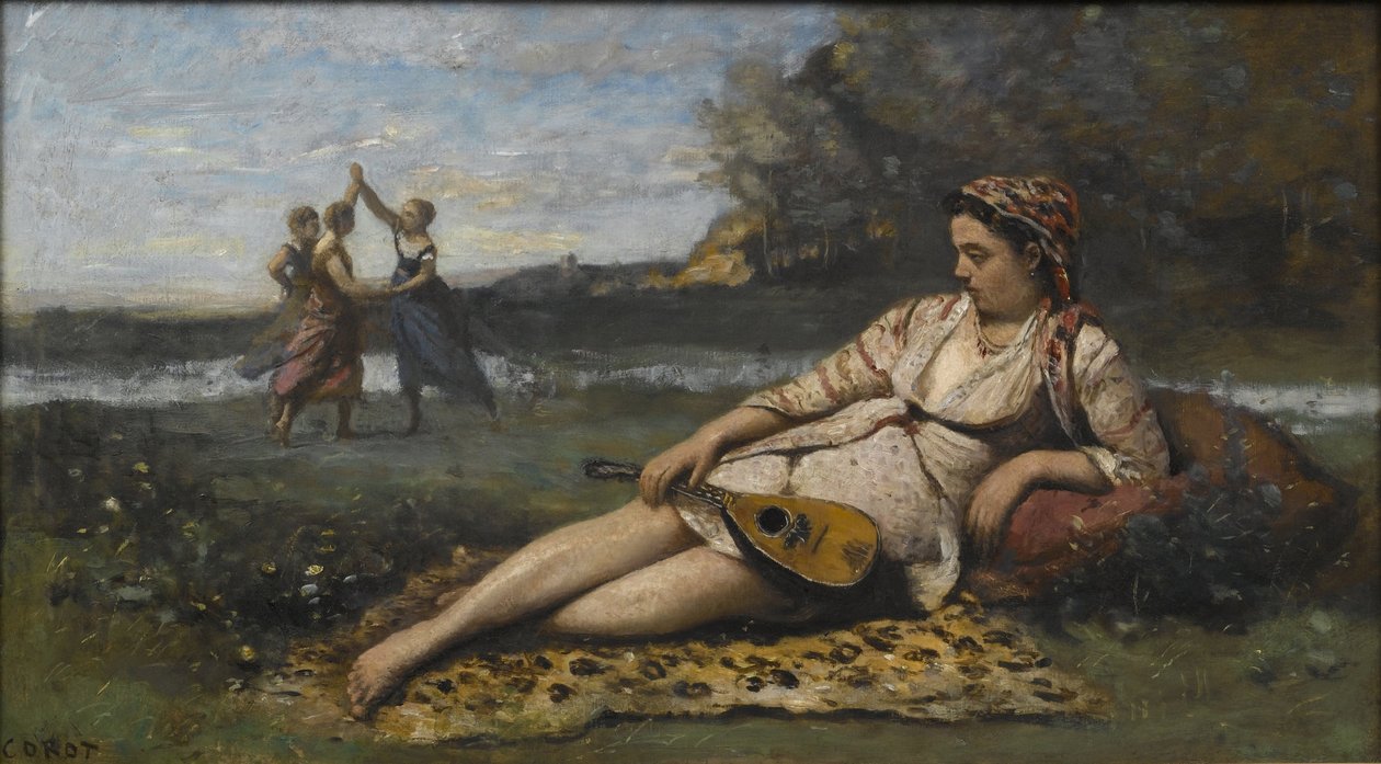 شابات سبارتا ، الفتيات الصغيرات في سبارتا ، 1868-1870 بواسطة جان بابتيست كميل كوروت