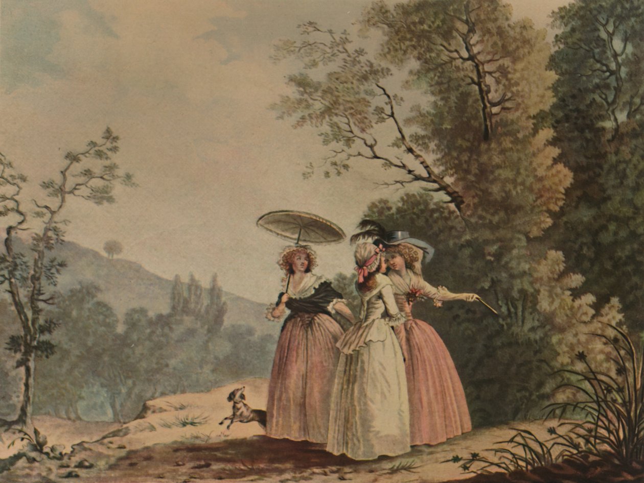 La Graces Parisiennes Au Bois De Vincennes ، 1790 ، 1913 بواسطة جان بابتيست تشابوي