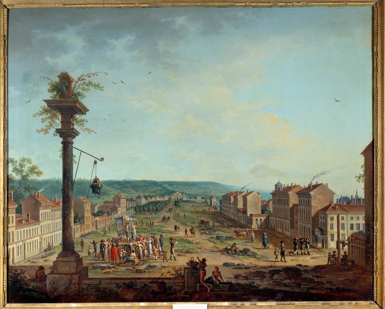 مكان جريف في نانسي. لوحة جان بابتيست كلودو (1733-1805) بواسطة جان بابتيست كلودو