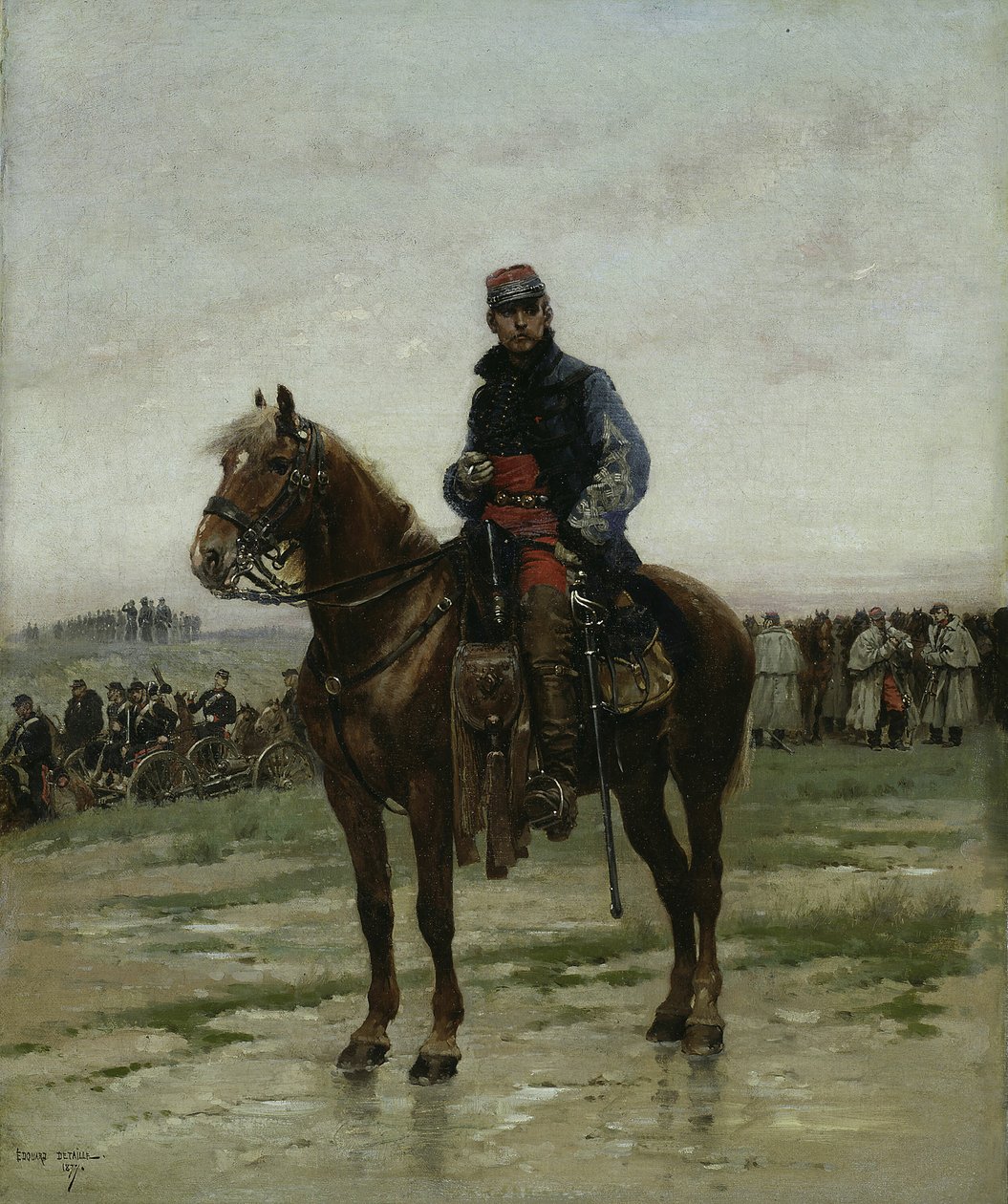 ضابط جواد 1877. بواسطة جان بابتيست إدوارد التفاصيل