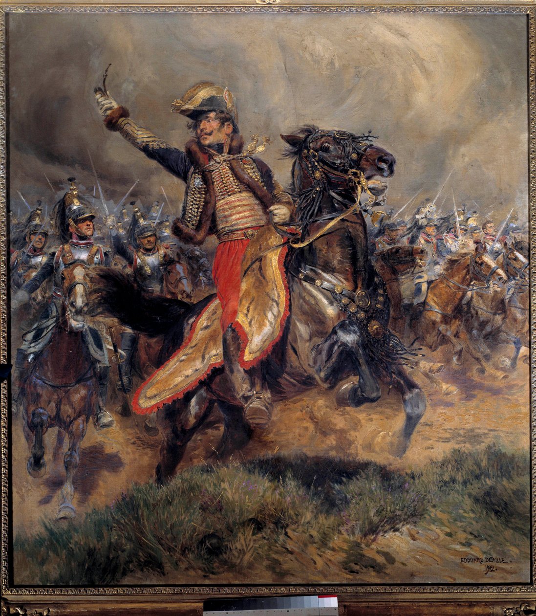 الحرب النابليونية: "" آخر منصب للجنرال أنطوان تشارلز إيرل من لاسال (1775-1809) ، قُتل في واغرام في 6 يوليو بواسطة جان بابتيست إدوارد التفاصيل
