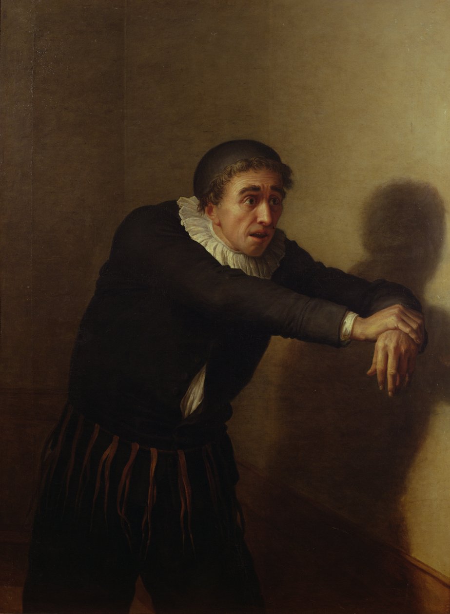 الممثل Grandmesnil (fl.1790) مثل Harpagon في "The Miser" بواسطة جان بابتيست فرانسوا ديسوريا