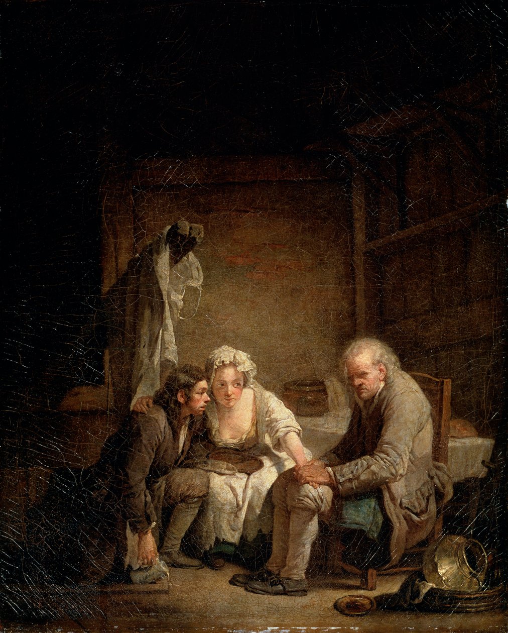 خدع رجل أعمى ، c1755 بواسطة جان بابتيست غريوز