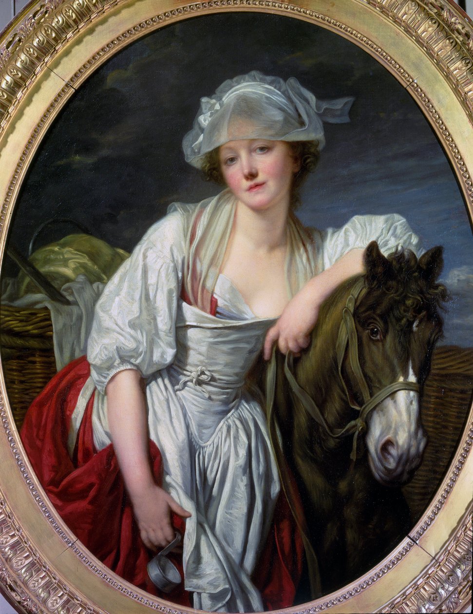 La laitiere لوحة جان بابتيست (جان بابتيست) غريوز (1725-1805) 1780 صن. 106x86 سم باريس ، متحف اللوفر بواسطة جان بابتيست غريوز