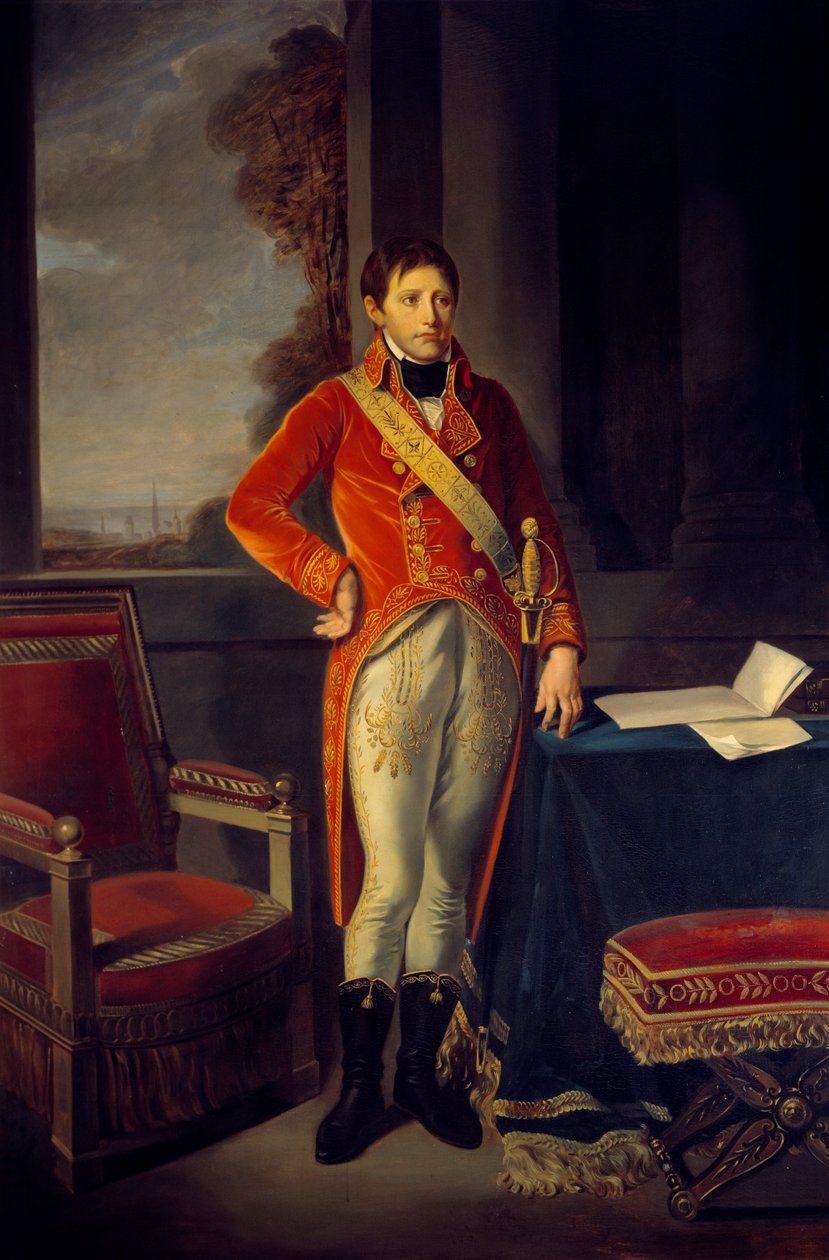صورة بالحجم الكامل لبونابرت باعتباره القنصل الأول (1769 - 1821). لوحة ليوحنا المعمدان غريوز (1725-1805) بواسطة جان بابتيست غريوز