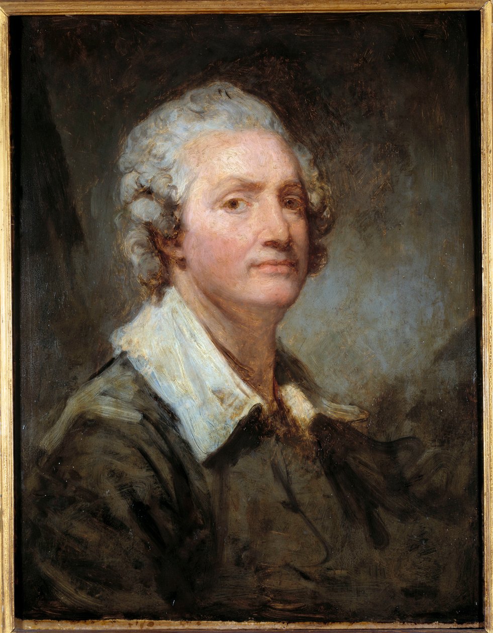 لوحة بورتريه ذاتية رسمها جان بابتيست غريوز (1725-1805) شمس القرن الثامن عشر. 0،65x0،51 م بواسطة جان بابتيست غريوز