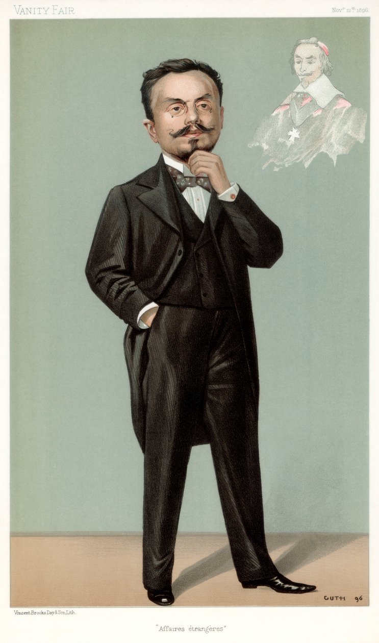 شؤون Etrangeres ، Gabriel Hanotaux ، رجل الدولة الفرنسي ، 1896 بواسطة جان بابتيست جوث