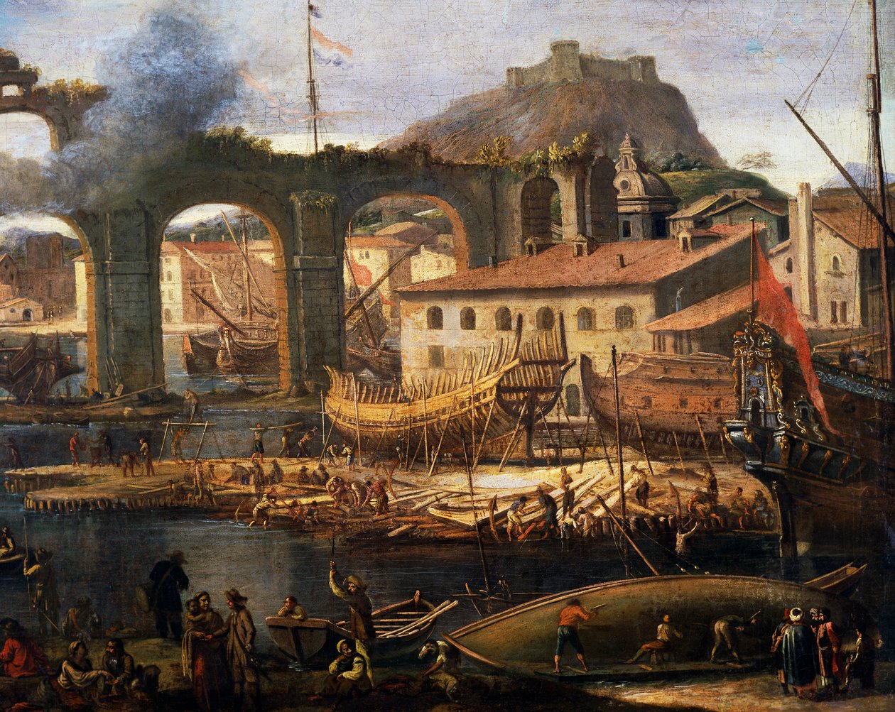 The Shipyards of La Ciotat بواسطة جان بابتيست الأول دي لا روز