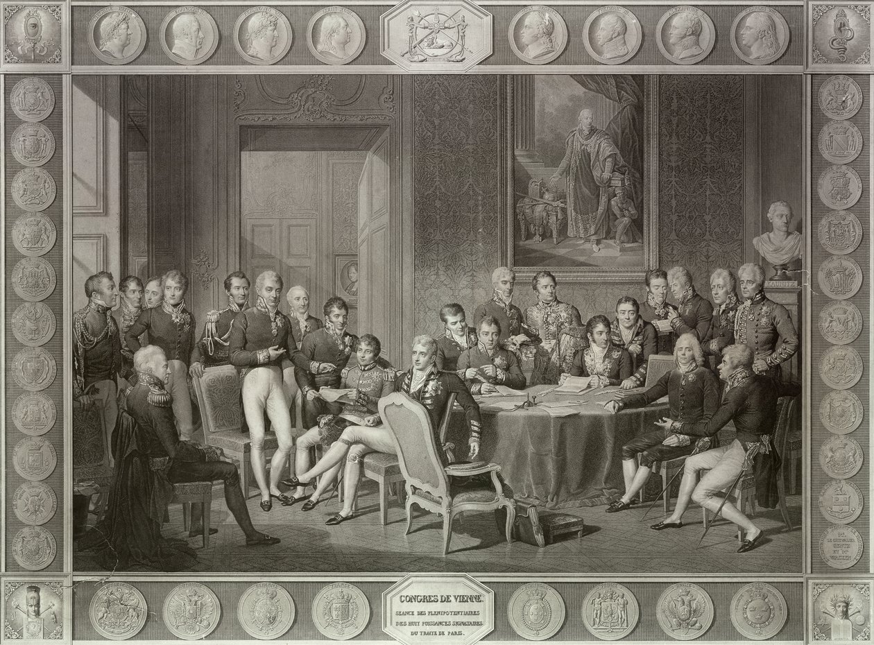 The Congress of Vienna بواسطة جان بابتيست إيسابي