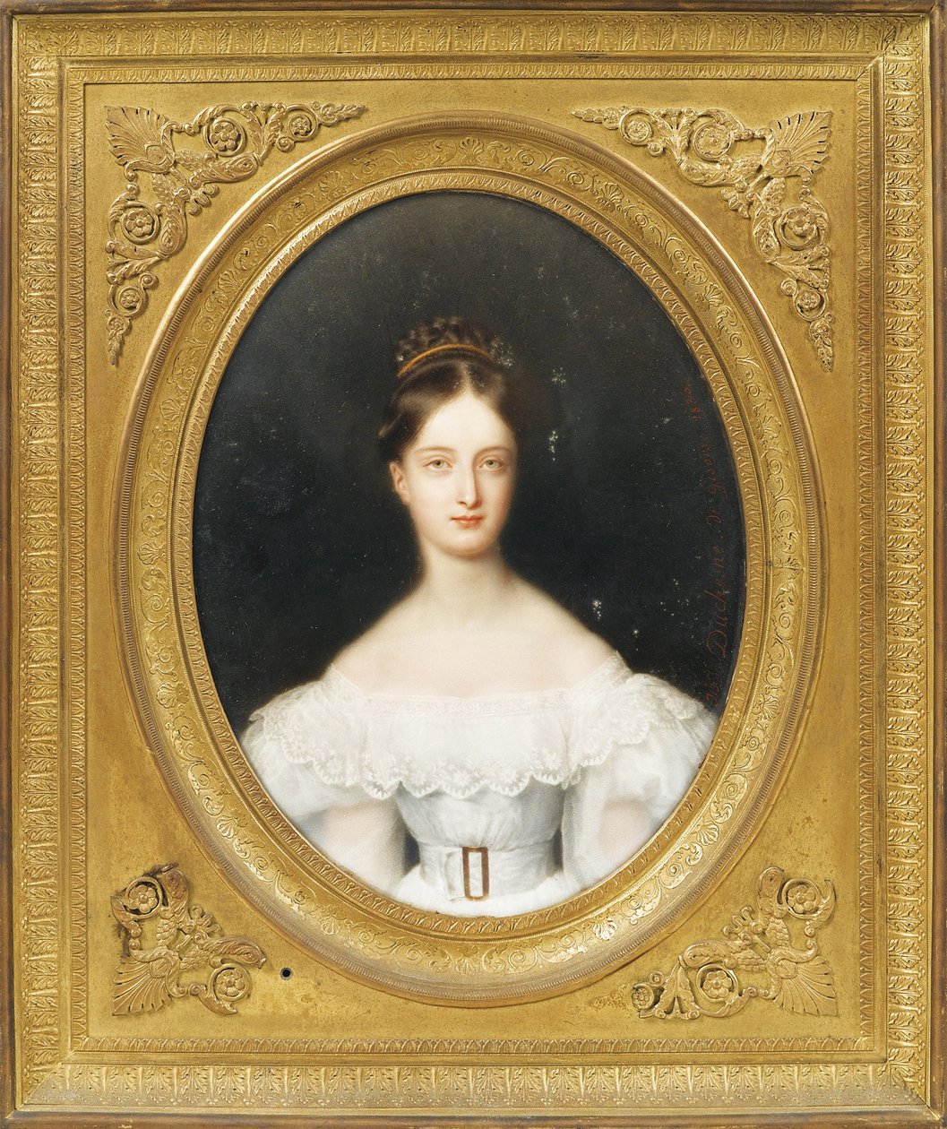الأميرة كليمنتين دورلينز (مدموزيل دي بوجوليه) - أميرة أورليانز كليمنتين (1817-1907) ، أميرة ساكس-كوبرغ وغوتا لدوتشيسن ، جان بابتيست جوزيف (1770-1856) بواسطة جان بابتيست جوزيف دوتشيسن