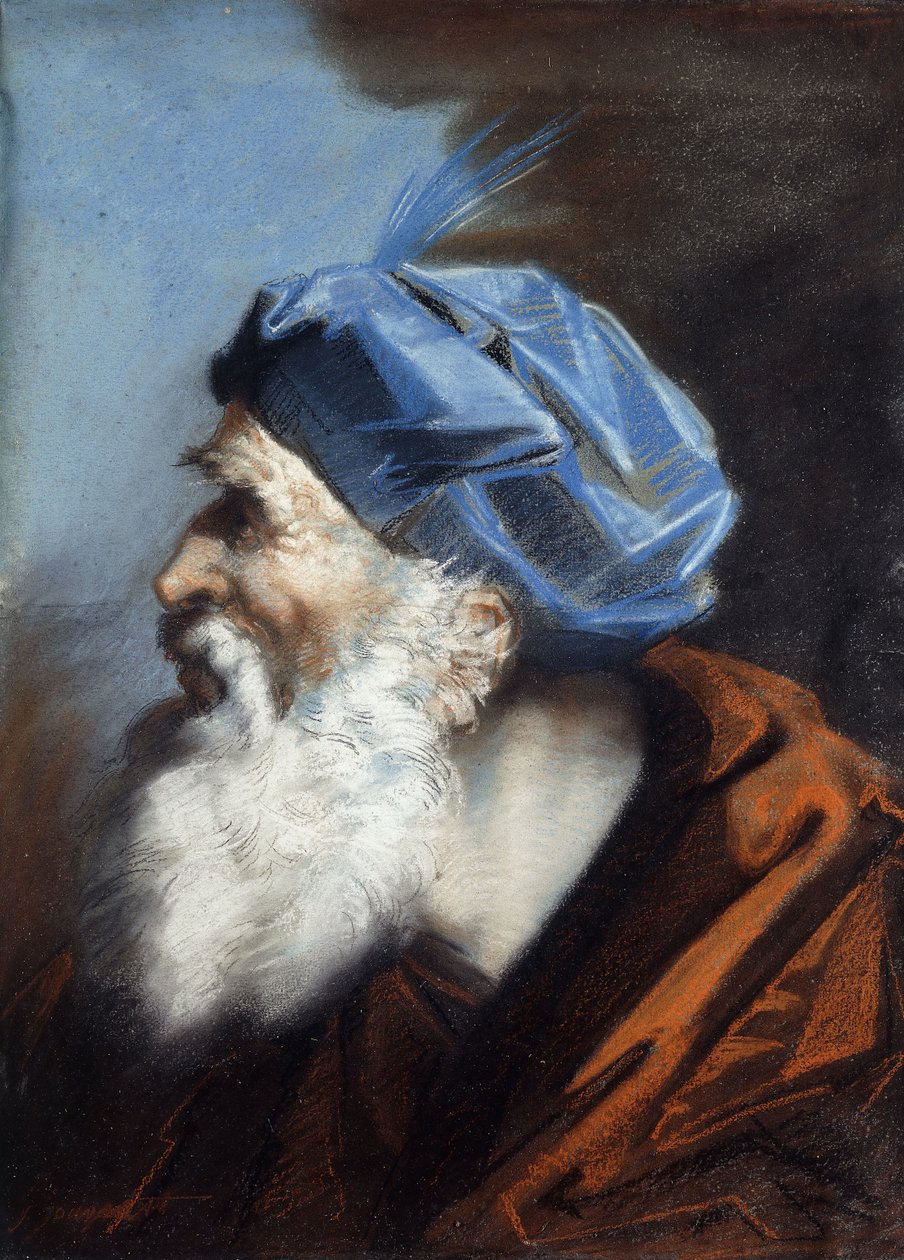 رأس جوزيف من Arimethaea ، يتطلع إلى اليسار ، بواسطة جان بابتيست جوفينيه
