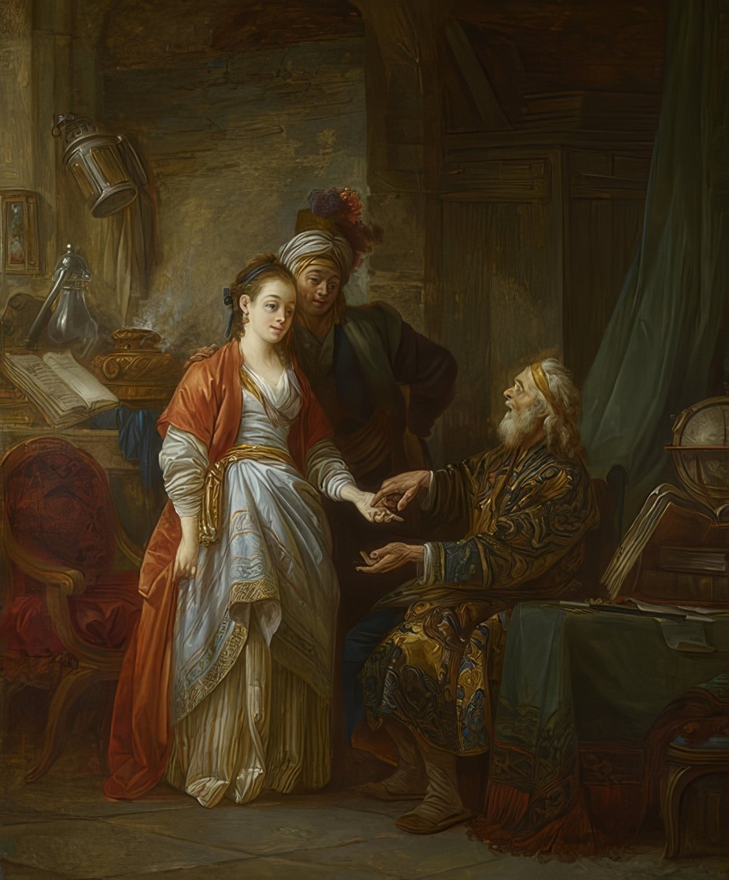 مستحضر الأرواح. حوالي عام 1775 بواسطة جان بابتيست لو برنس