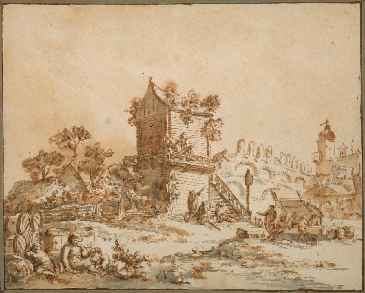 حانة موسكو ، ج. 1773. بواسطة جان بابتيست لو برنس