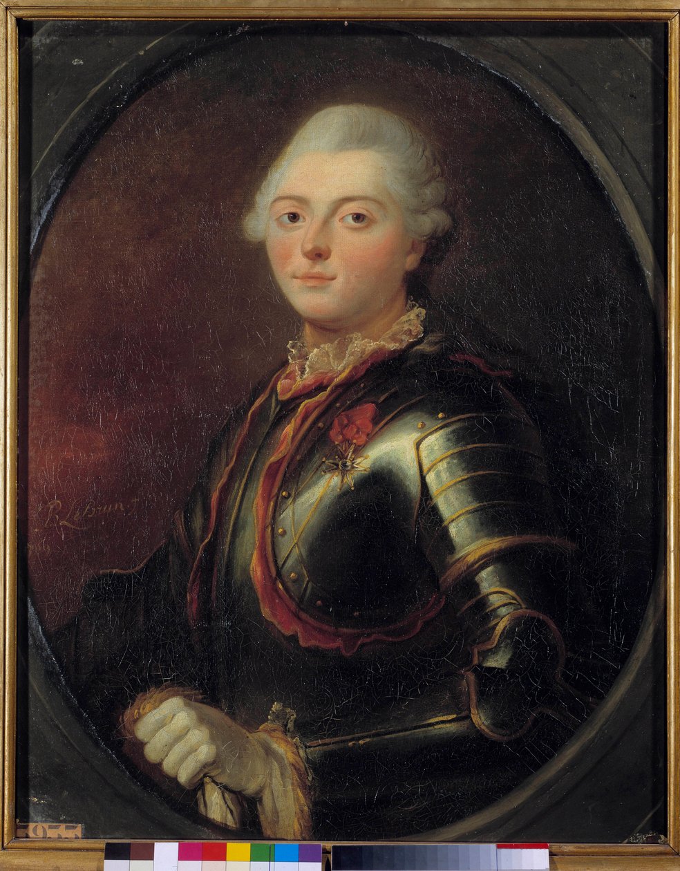 صورة للأدميرال تشارلز هنري ثيودات ، كونت إستينج (1729-1794) رسم جان بابتيست ذا برون (1748-1813) 1769. خافت 0.83 × 0.66 م فرساي ، متحف شاتو بواسطة جان بابتيست ليبرون