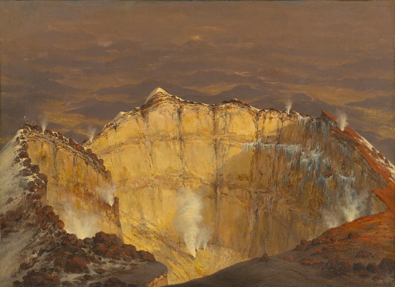 حفرة Popocatépetl ، 1833 بواسطة جان بابتيست لويس جروس