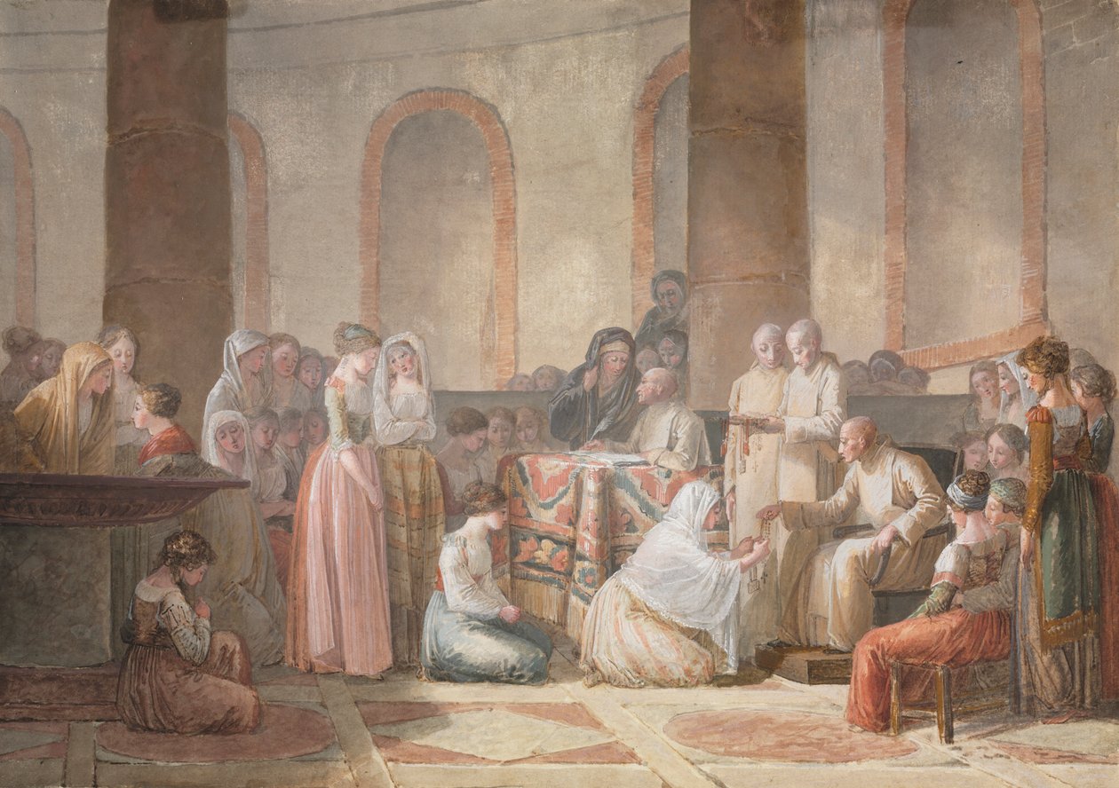 توزيع الوردية ، 1793. بواسطة جان بابتيست ماليت