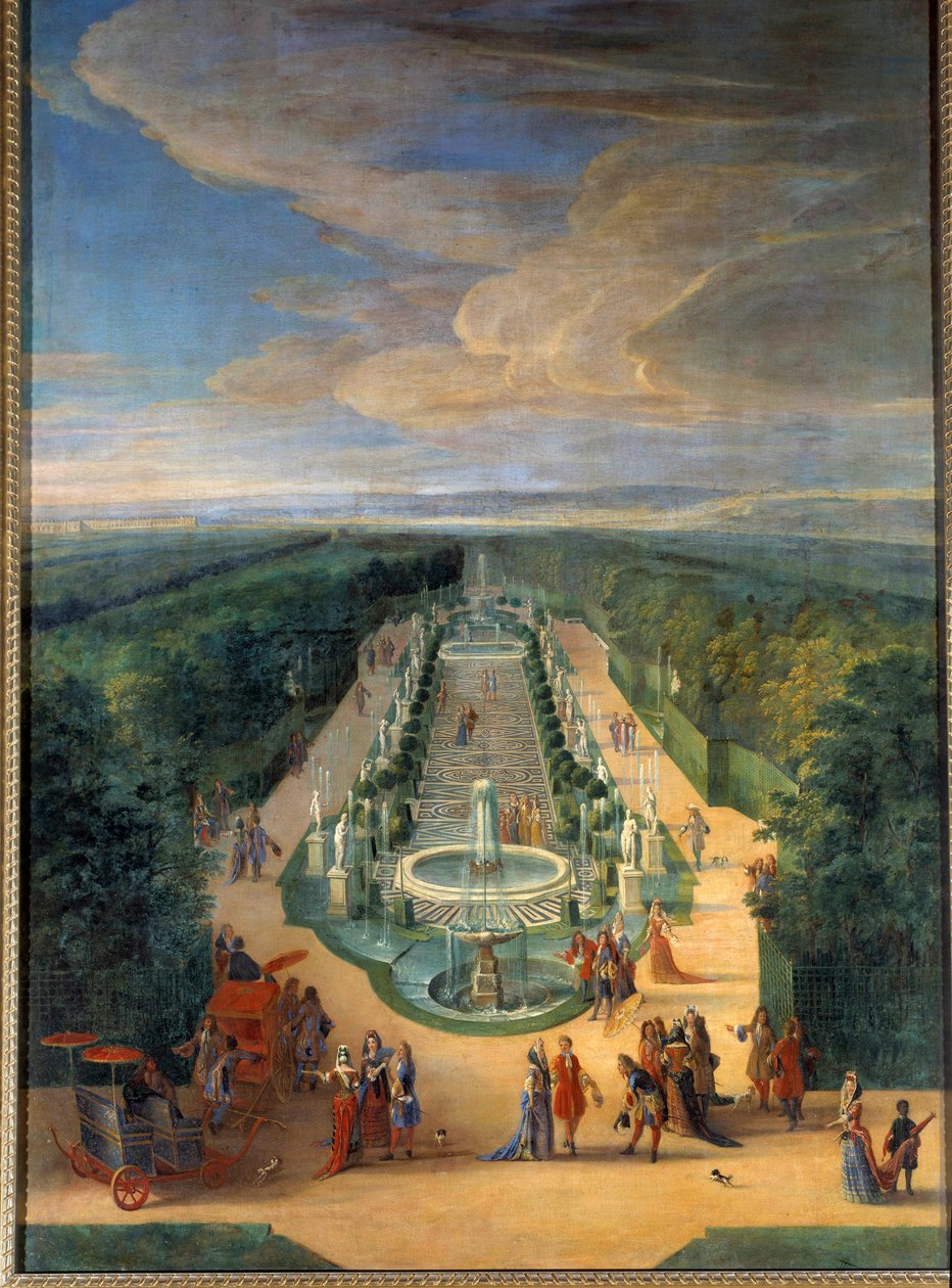 View of the grove of the Galerie des Antiques in the gardens of Versailles Painting by Jean-Baptiste Martin (the Elder) (1659-1735) Around 1688 Sun. 2x1,4 m Versailles, musee du chateau بواسطة جان بابتيست مارتن