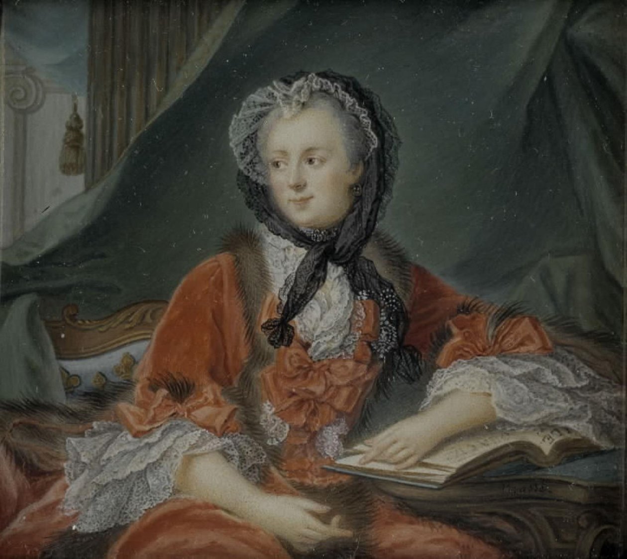 صورة لماري ليزكزينسكا ، ملكة فرنسا (1703-1768) بواسطة قداس جان بابتيست