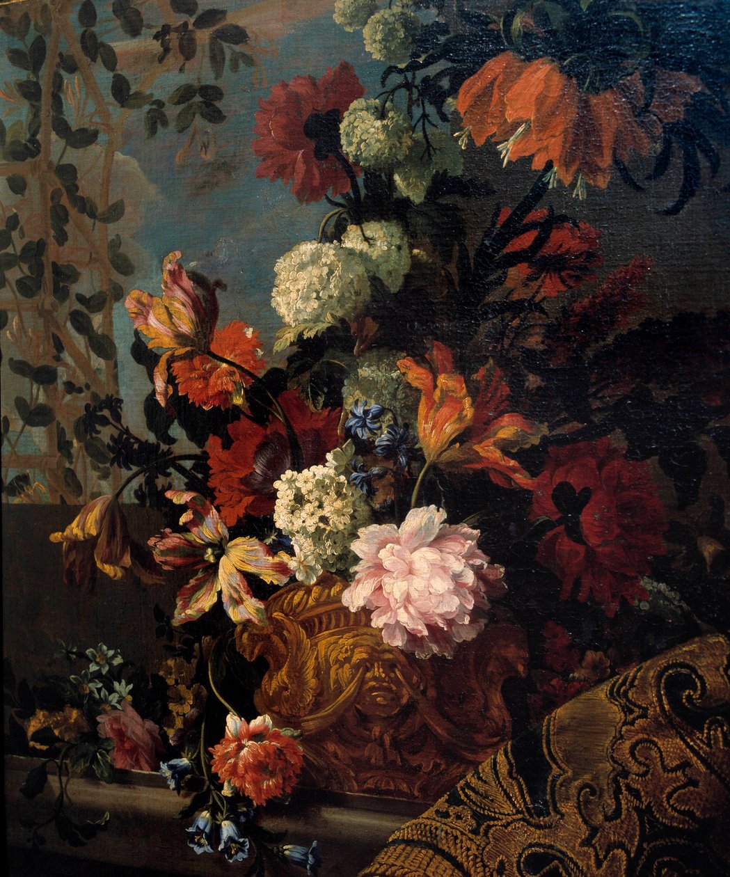 الحياة الساكنة للزهور لوحة رسمها جان بابتيست (جان بابتيست) مونوييه (1634-1699) شمس القرن السابع عشر. 1،13x1 م مرسيليا ، متحف الفنون الجميلة بواسطة جان بابتيست مونوييه