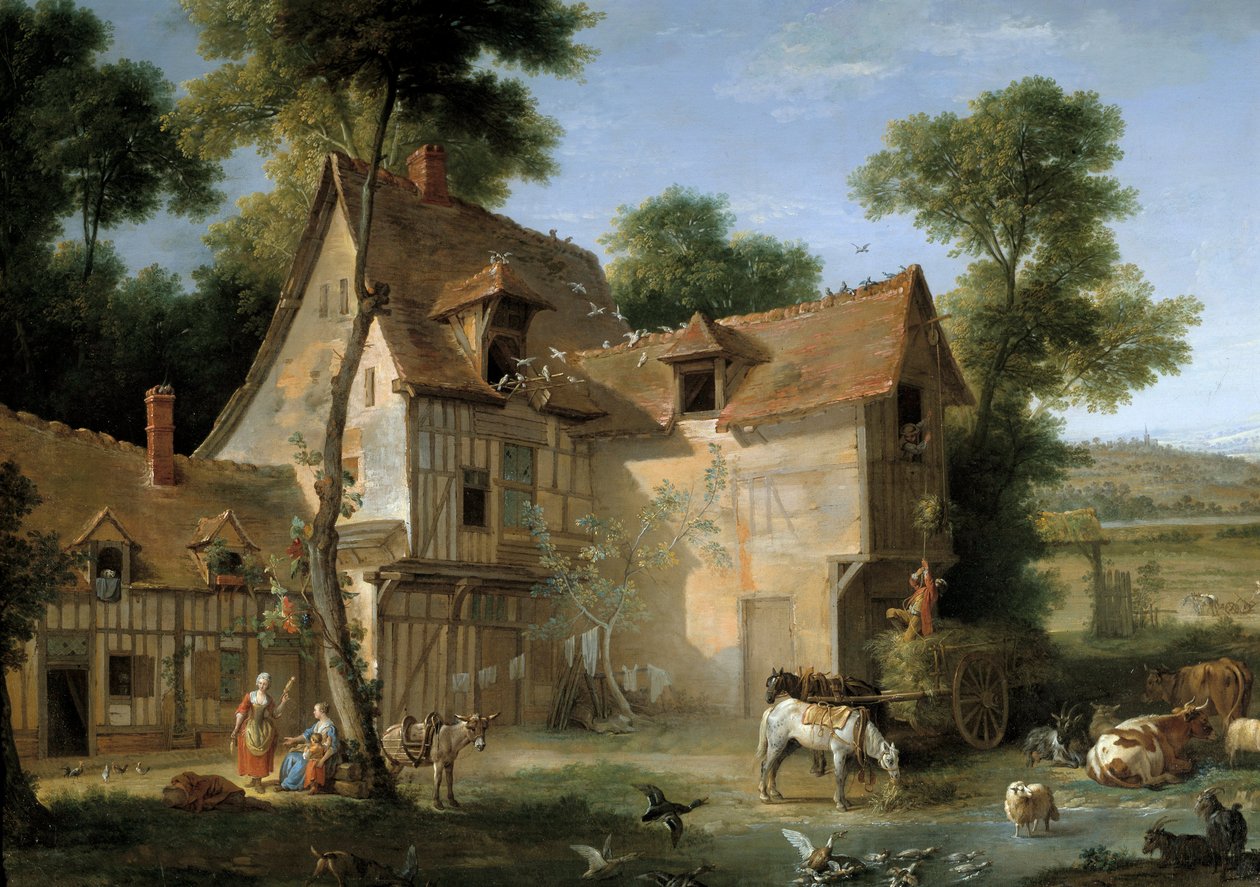 مزرعة التفاصيل. رسم جان بابتيست أودري (1686-1755) 1750 صن. 1،3x2،12 م بواسطة جان بابتيست أودري