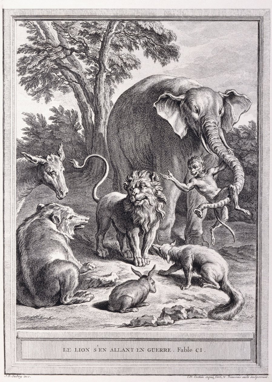 الأسد ذاهب إلى الحرب ، c.1755-1759 بواسطة جان بابتيست أودري