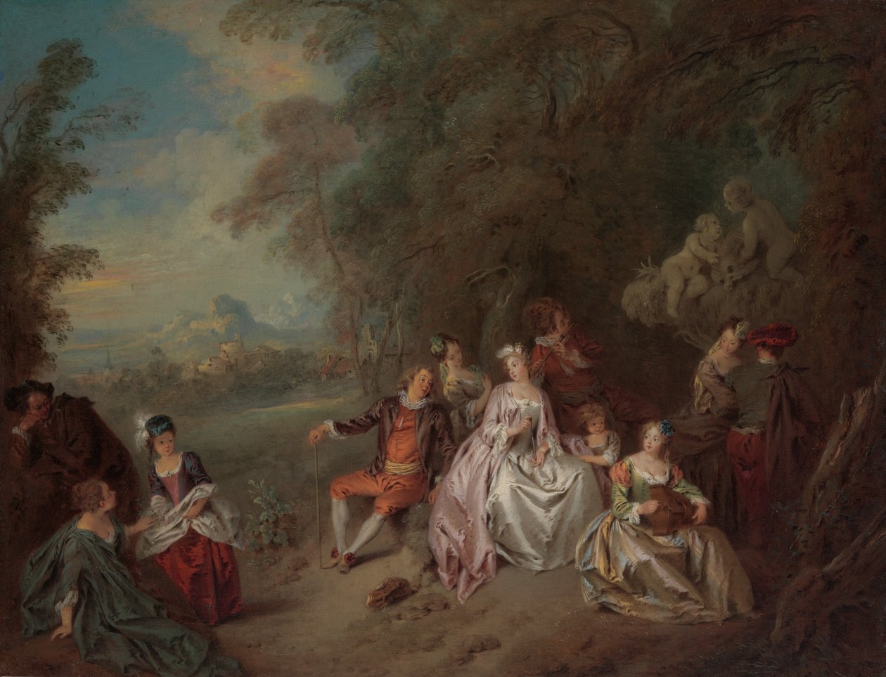حفل البلد ، كاليفورنيا. 1734. بواسطة جان بابتيست باتر