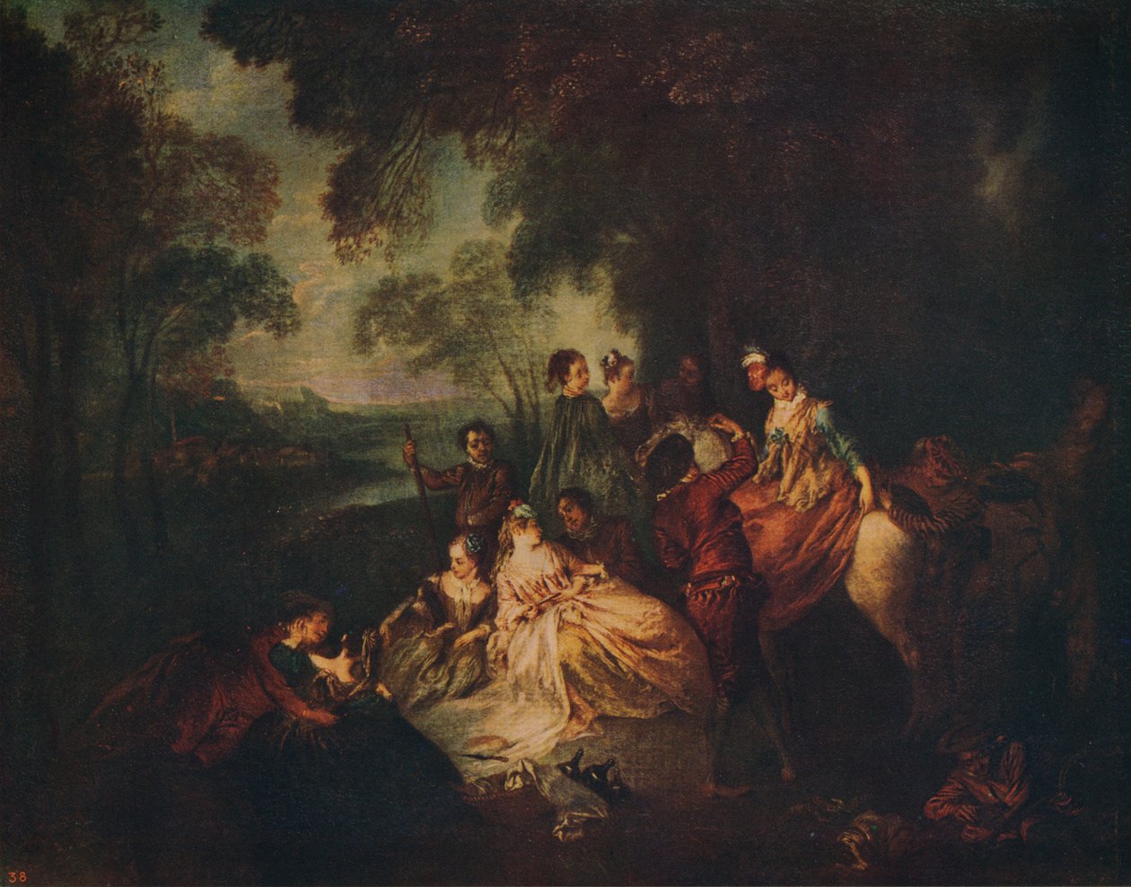 Fête Champetre ، c1722 ، c1915 بواسطة جان بابتيست باتر
