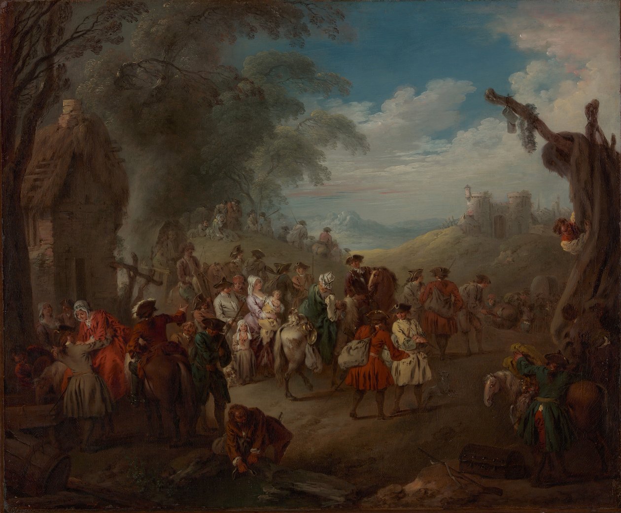 القوات في مارس ، كاليفورنيا. 1725. بواسطة جان بابتيست باتر