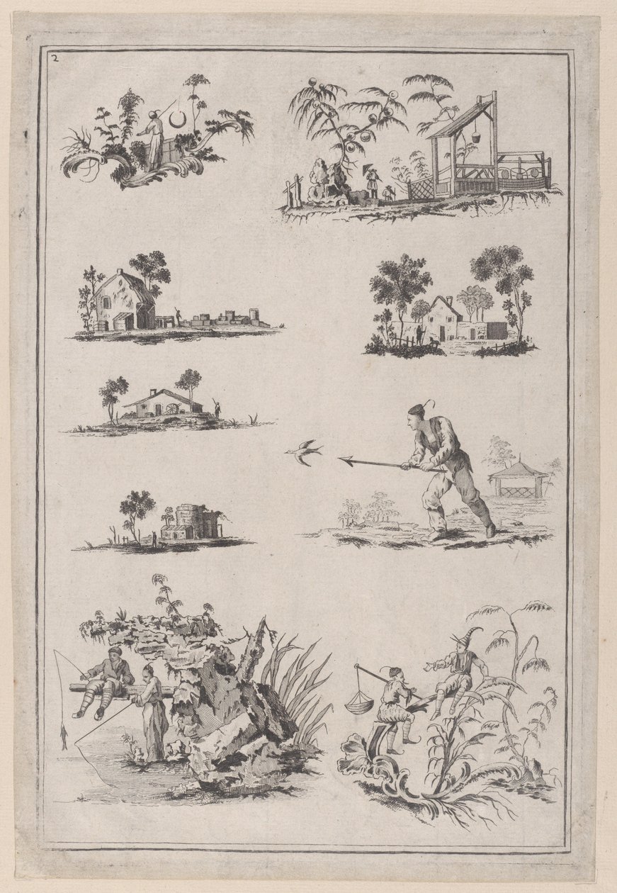 الحلي الصينية ، كاليفورنيا. 1760-85. بواسطة جان بابتيست بيلمينت