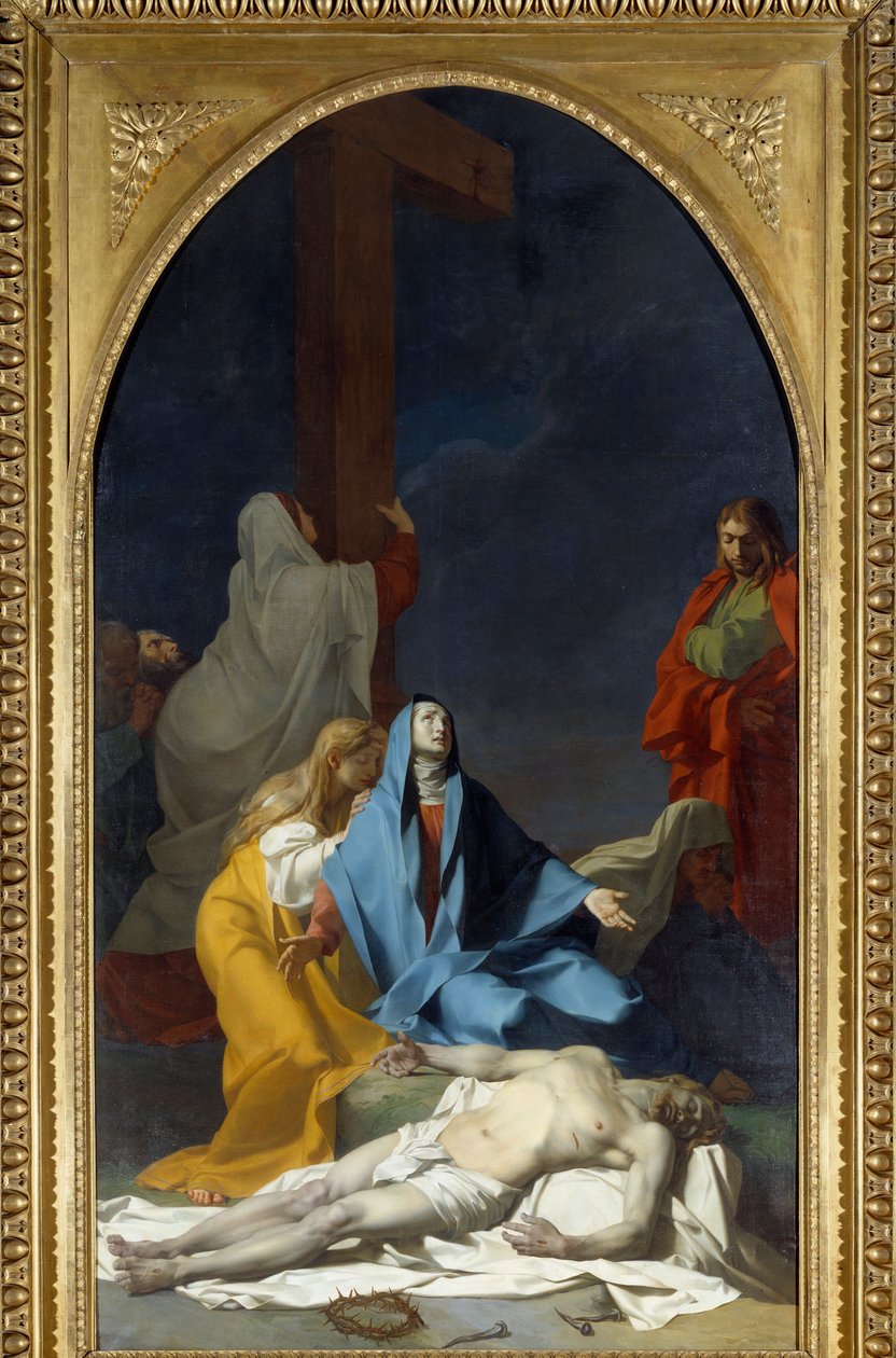 نزول الرسم المتقاطع بواسطة جان بابتيست ريغنولت (1754-1829) 1789 صن. 4،25x2،33 م بواسطة جان بابتيست ريغنولت