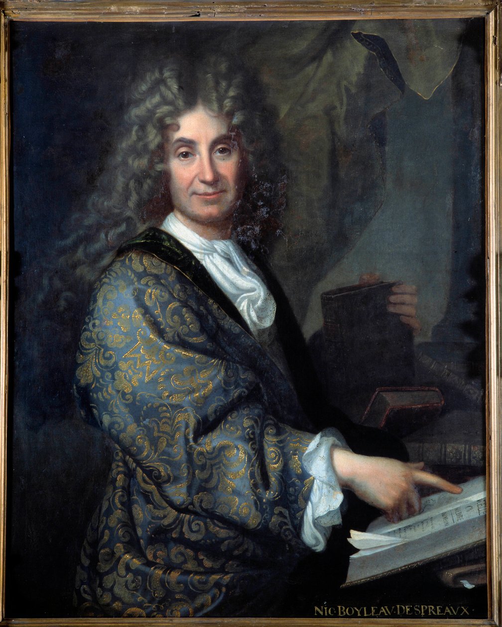 Portrait of Nicolas Boileau (1636-1711) dit Boileau Despreaux (Boileau-Despreaux), french writer - Painting by Jean Baptiste Santerre (1651-1717) - Oil on canvas - Sun 1,00 X 0,82m - Lyon, Musee Des Beaux Arts - Portrait of Nicolas Boileau (1636-1711) know بواسطة جان بابتيست سانتيري