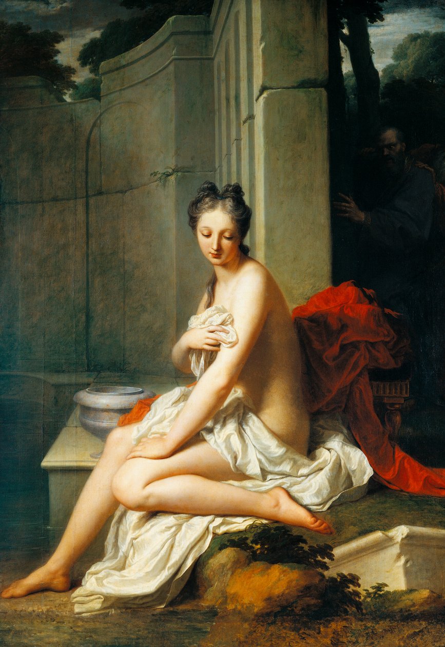 سوزانا تستحم ، بقلم جان بابتيست سانتيري (1651-1717) ، زيت على قماش ، 200 × 145 سم بواسطة جان بابتيست سانتيري