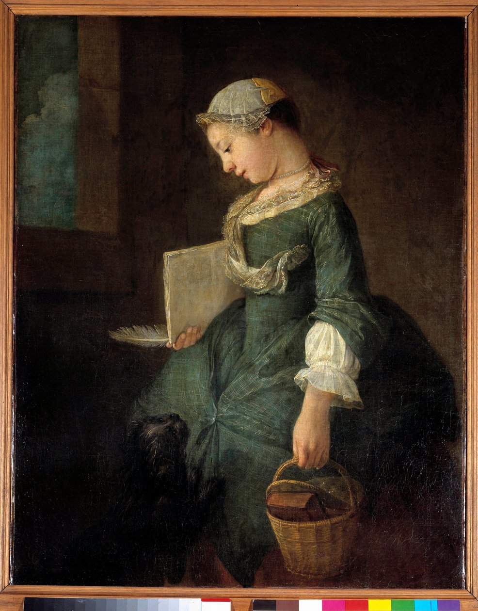 تلميذة شابة رسم جان بابتيست سيميون شاردان (1699-1779) القرن الثامن عشر سانت بطرسبرغ. المتحف بواسطة جان بابتيست سيميون شاردان