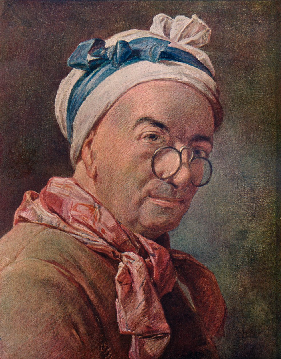 بورتريه ذاتي في النظارات 1771 بواسطة جان بابتيست سيميون شاردان