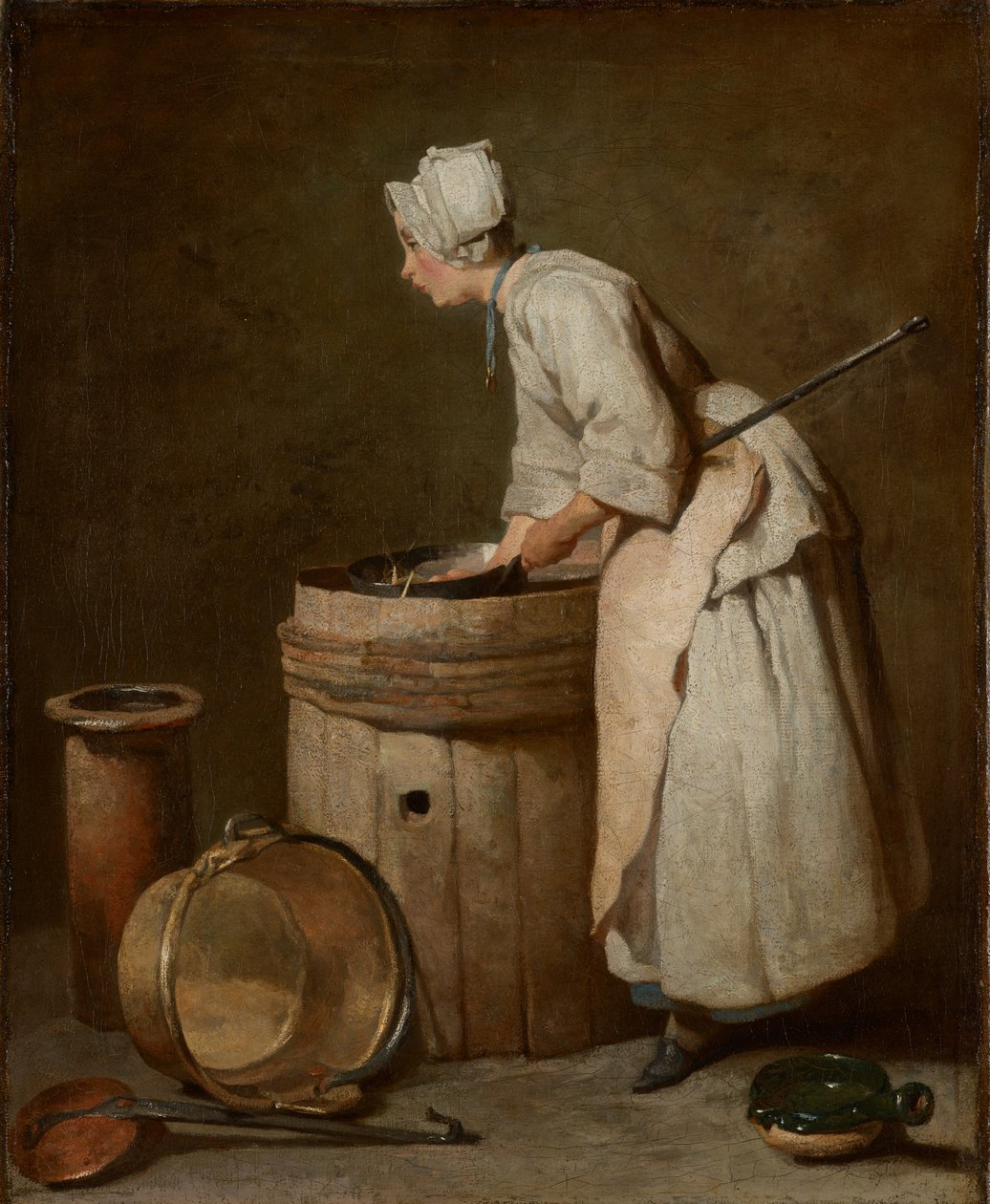 خادمة Scullery ، 1738 بواسطة جان بابتيست سيميون شاردان