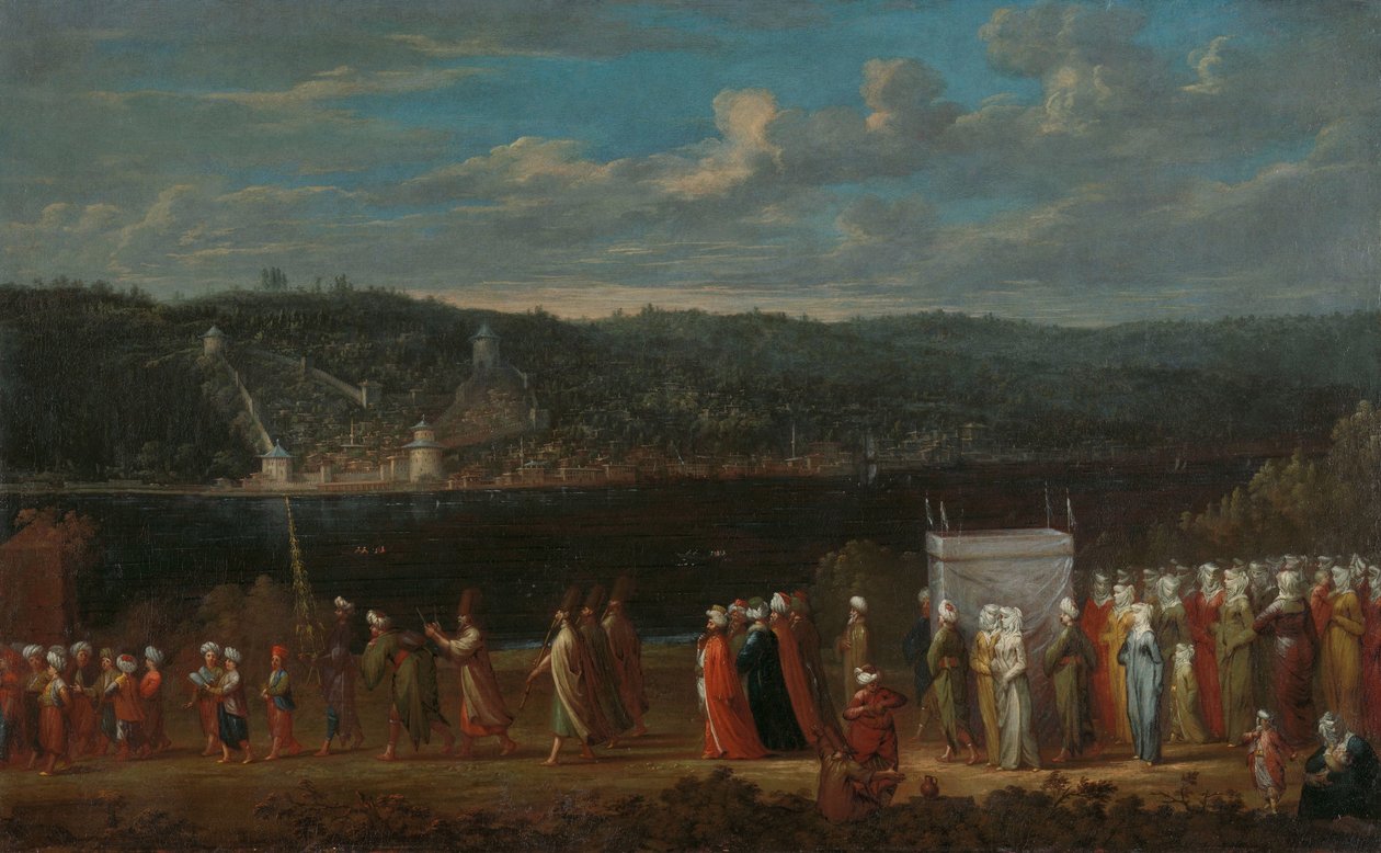 موكب الزفاف على عرس البوسفور التركي بواسطة جان بابتيست فانمور