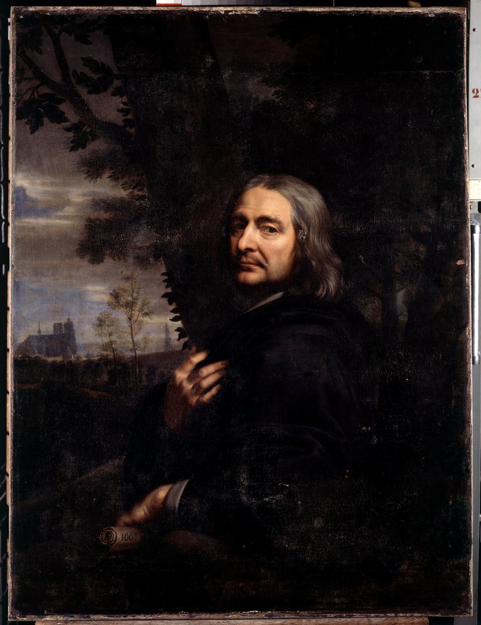 فيليب دي شامبين ، عم الفنان (1602-1674) نسخة من صورة شخصية مختفية. لوحة جان بابتيست دي شامبين (1631-1681) 1668 صن. 1،2x0،9 م بواسطة جان بابتيست دي شامبين