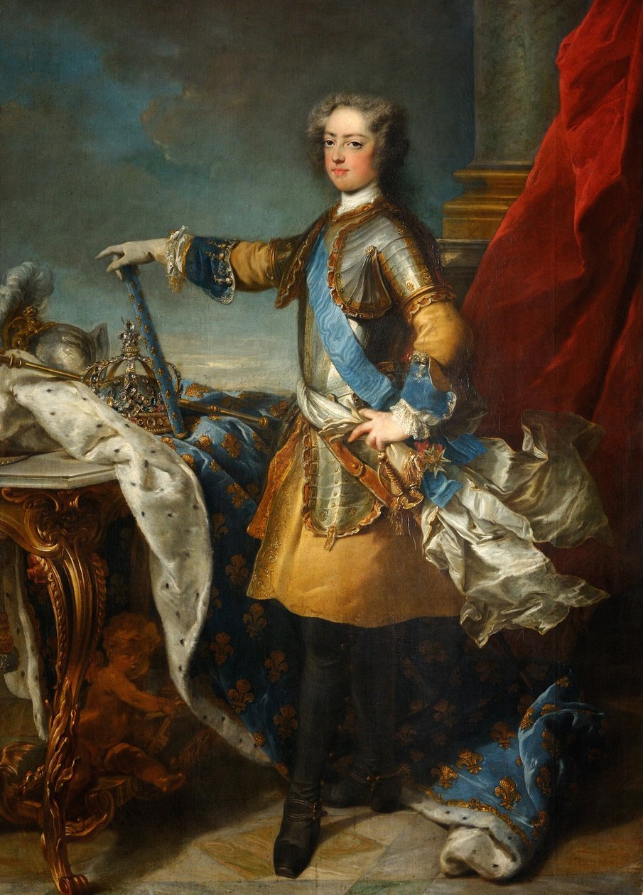 صورة للملك لويس الخامس عشر 1710-1774 ، 1723-1724 بواسطة جان بابتيست فان لو