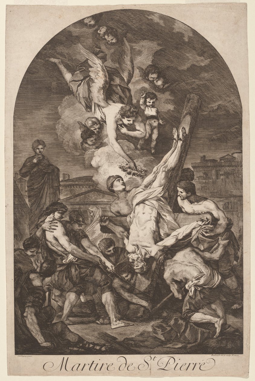 Martire de Saint Pierre، Martire de Saint Peter، c. 1750s. بواسطة جان باربولت