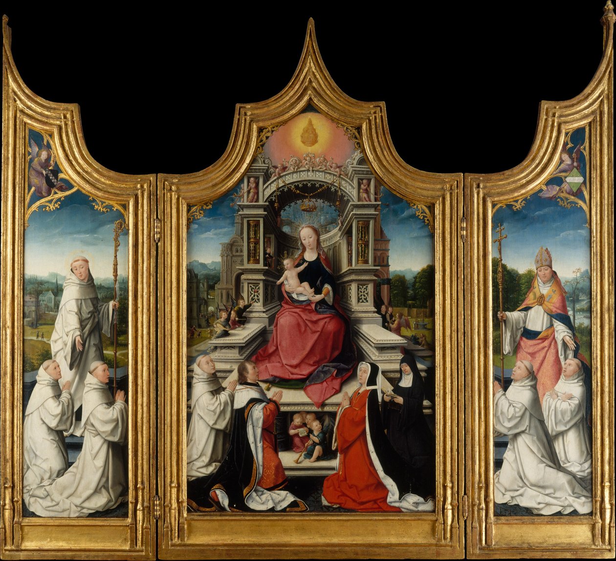 The Le Cellier Altarpiece.1509. بواسطة جان بليغامبي