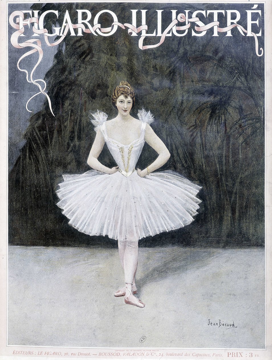 راقصة الأوبرا - رسم جان بيرود (1849-1935) ، "Figaro Illustré" بواسطة جان بيرود