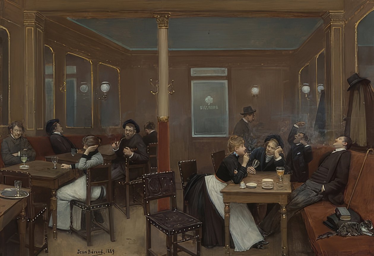 Studentenkneipe. 1889 بواسطة جان بيرود
