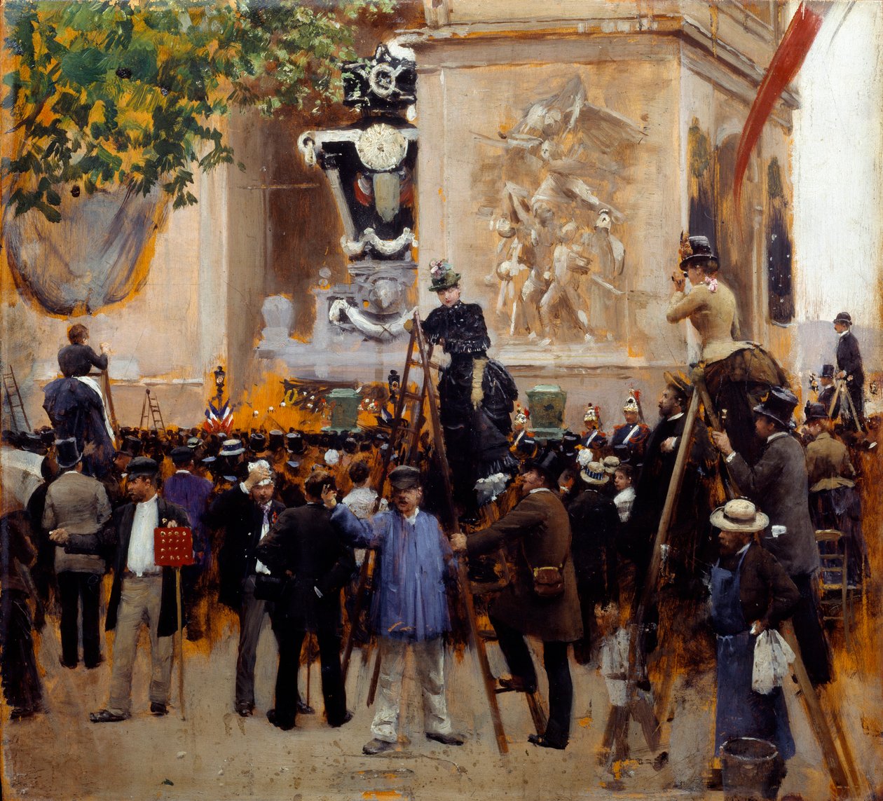 جنازة فيكتور هوغو (1802 - 1885) Place de l'Etoile في 1 يونيو بواسطة جان بيرود