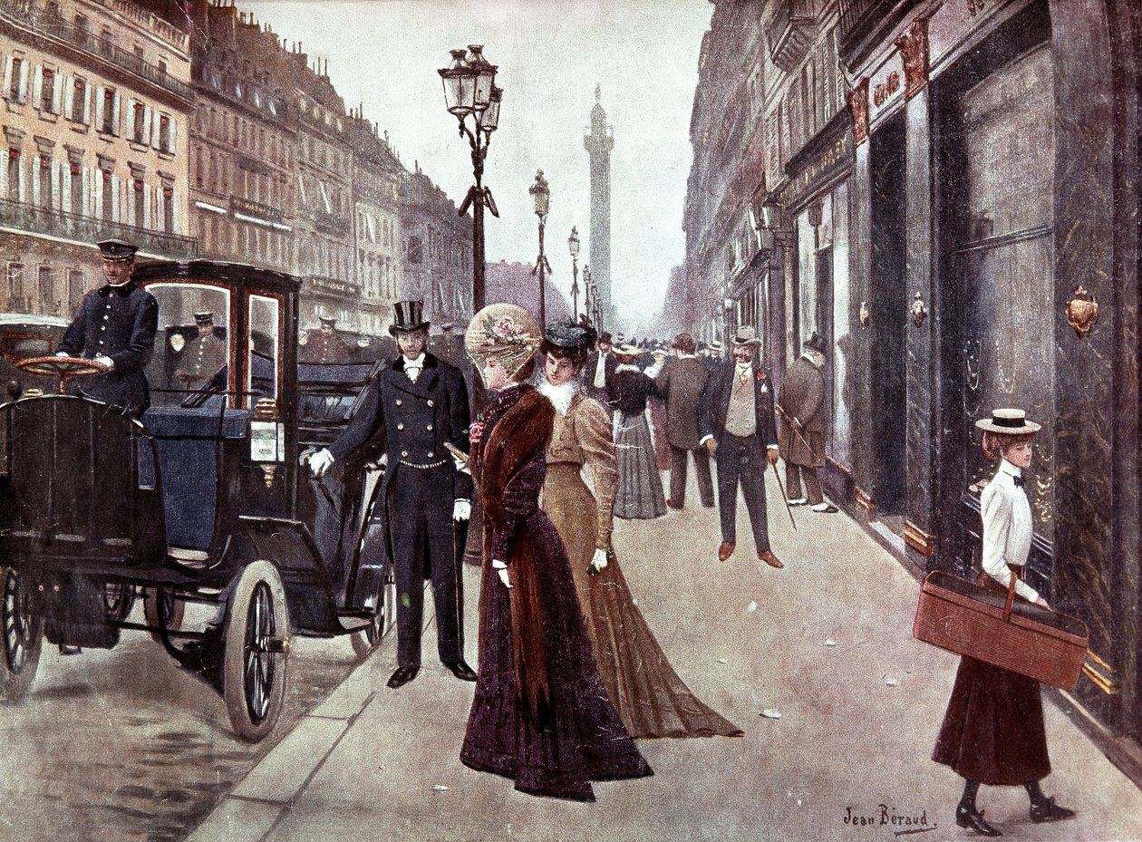 شارع دي لا بيه في باريس ، ج. 1900 (لوحة) بواسطة جان بيرود