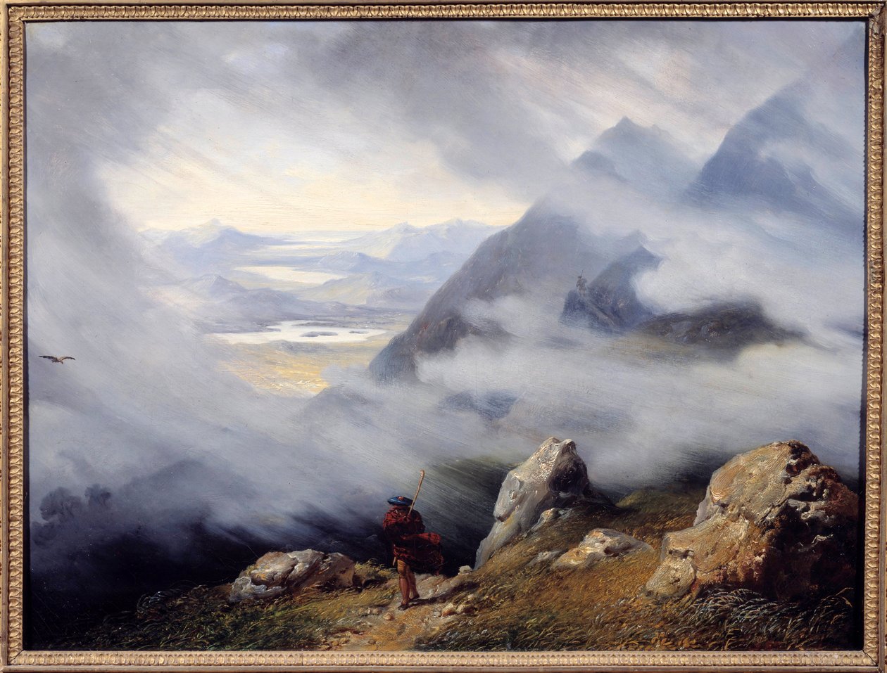 منظر طبيعي لاسكتلندا رسم جان برونو جاسيس (1786-1832) 1826 صن. 0،6x0،79 م أوتون ، متحف رولين - المناظر الطبيعية الاسكتلندية. رسم جان برونو جاسيس (1786-1832) بواسطة جان برونو غاسيس
