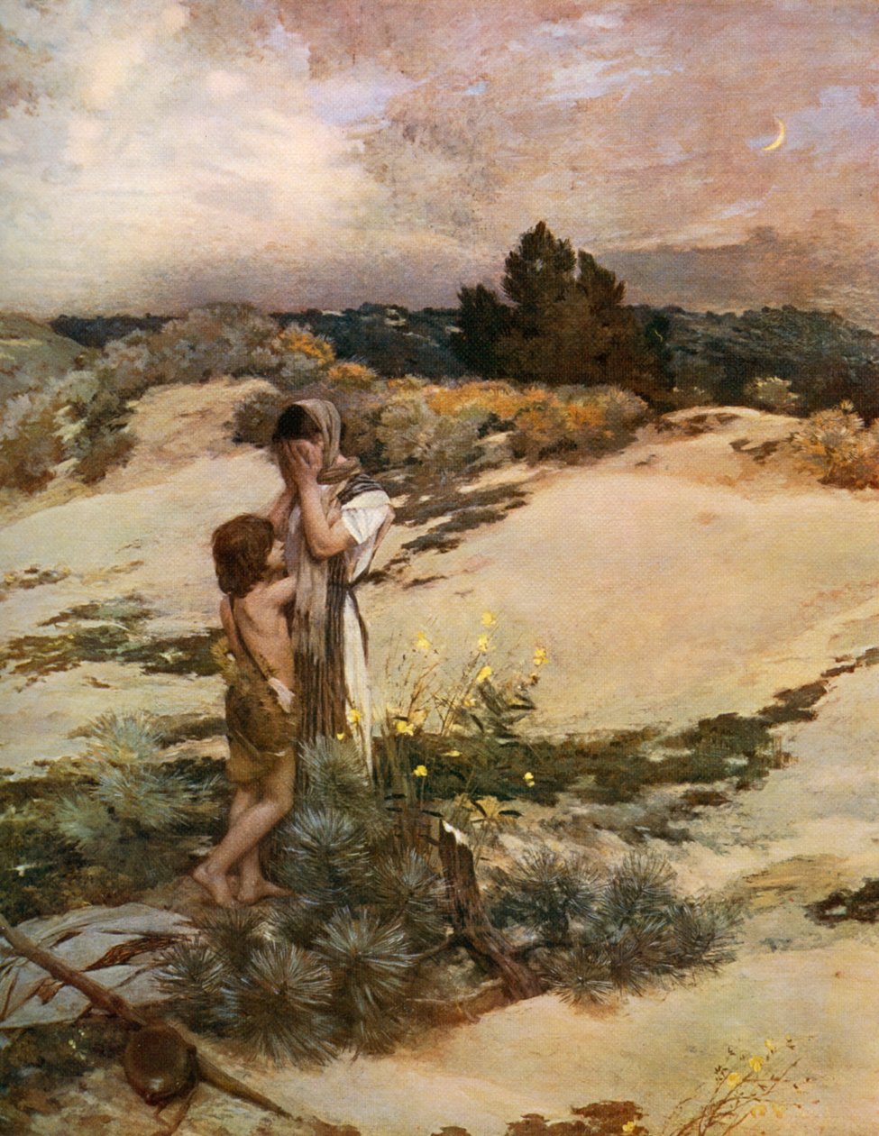 هاجر وإسماعيل ، 1880 ، 1912. بواسطة جان تشارلز كازين